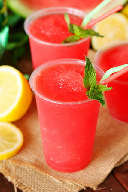 watermelon kid friendly slushie