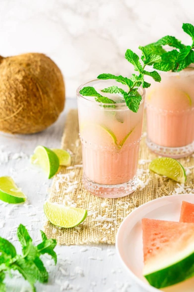 coconut watermelon lime mojito