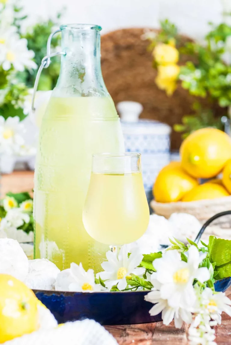 Homemade limoncello