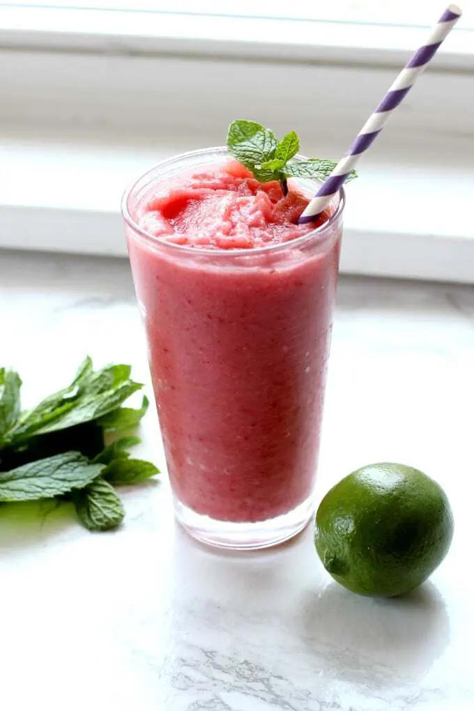 Watermelon mojito smoothie