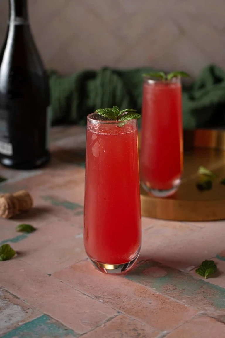 watermelon mimosas