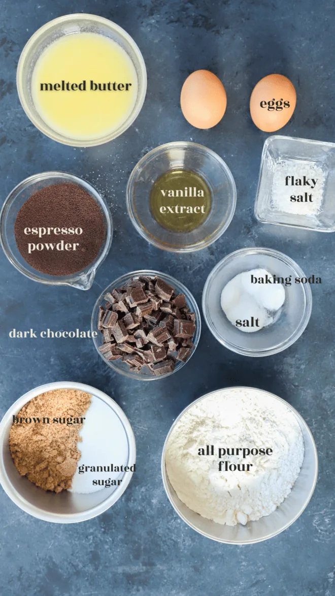 coffee cookies ingredients image