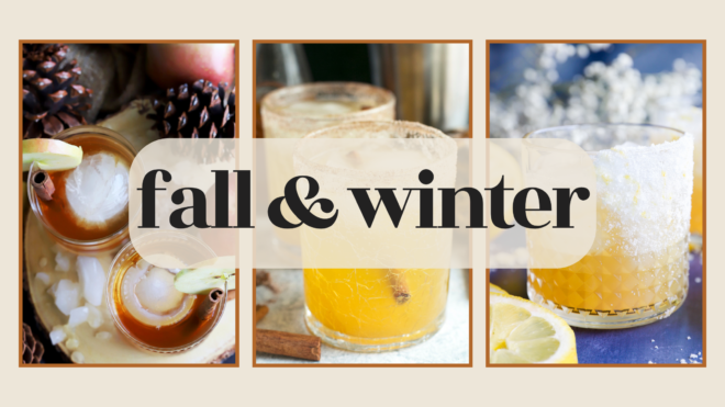 fall and winter cocktails banner