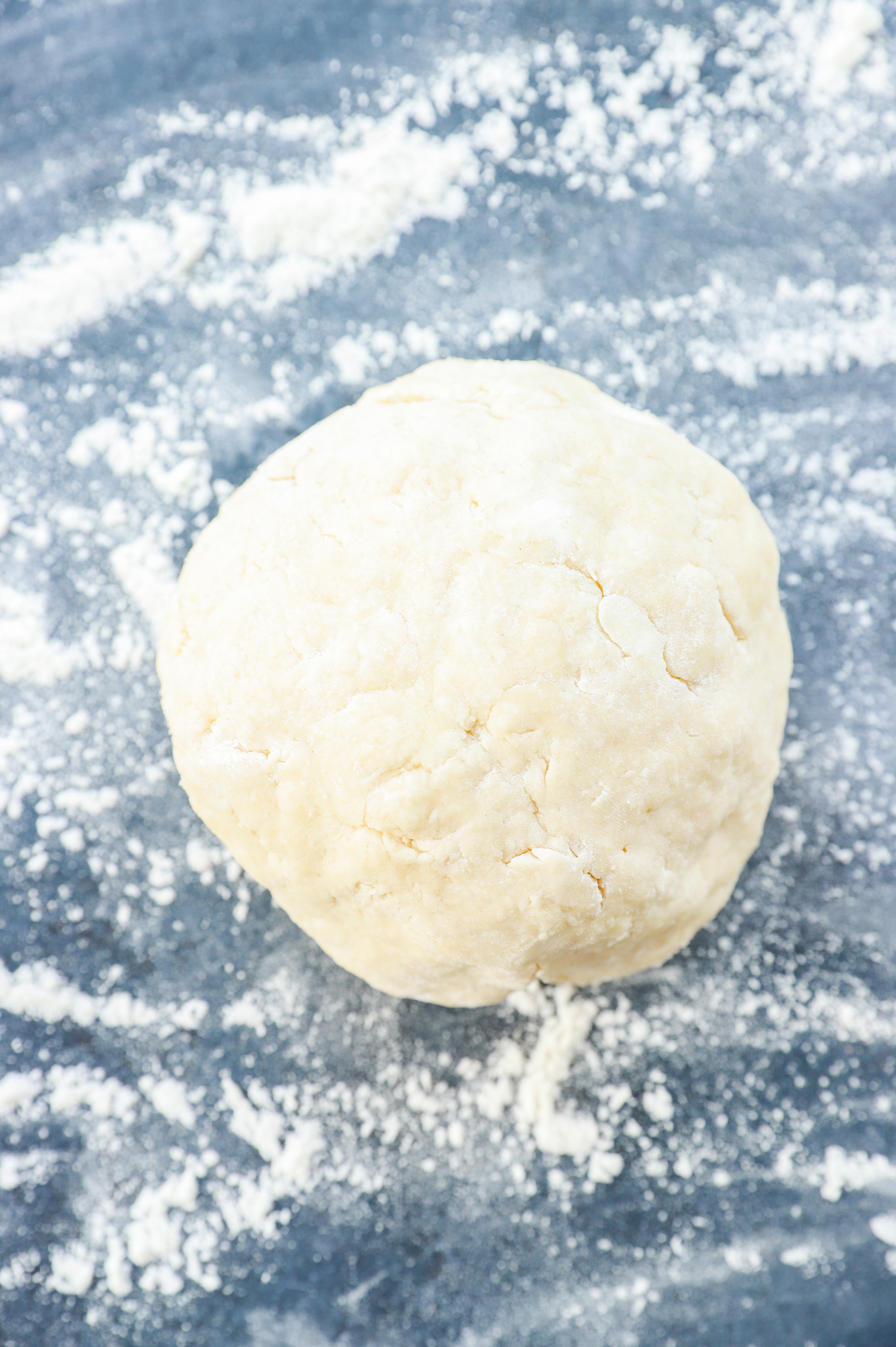 Biscuit dough before baking and rolling