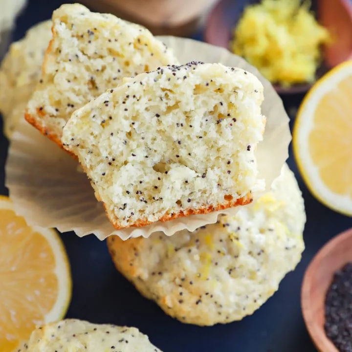 Fluffy moist breakfast treats in a pile