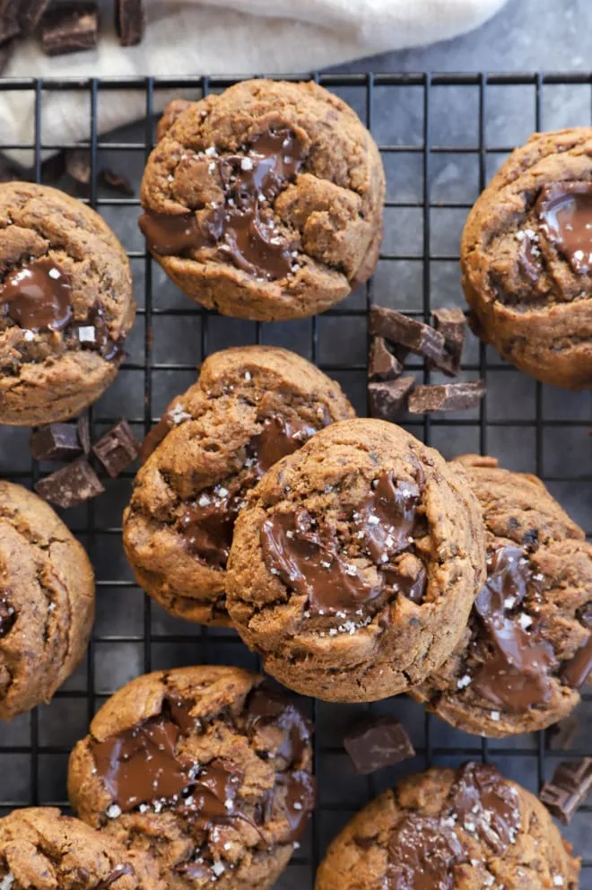 Dark chocolate sea salt espresso cookies image