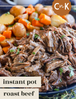 Instant Pot Pot Roast Pinterest Image