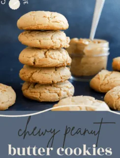 Chewy Peanut Butter Cookies Pinterest Photo