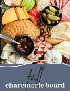 Fall charcuterie board pinterest graphic