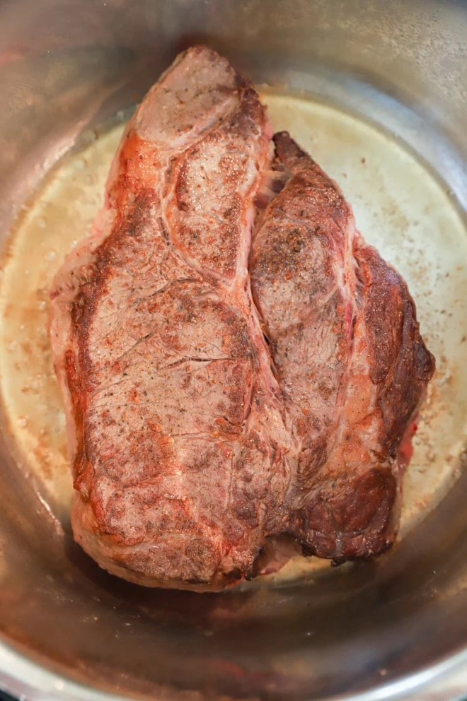 seared chuck roast in instant pot