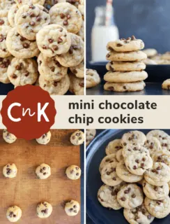 Mini Chocolate Chip Cookies Pinterest Graphic