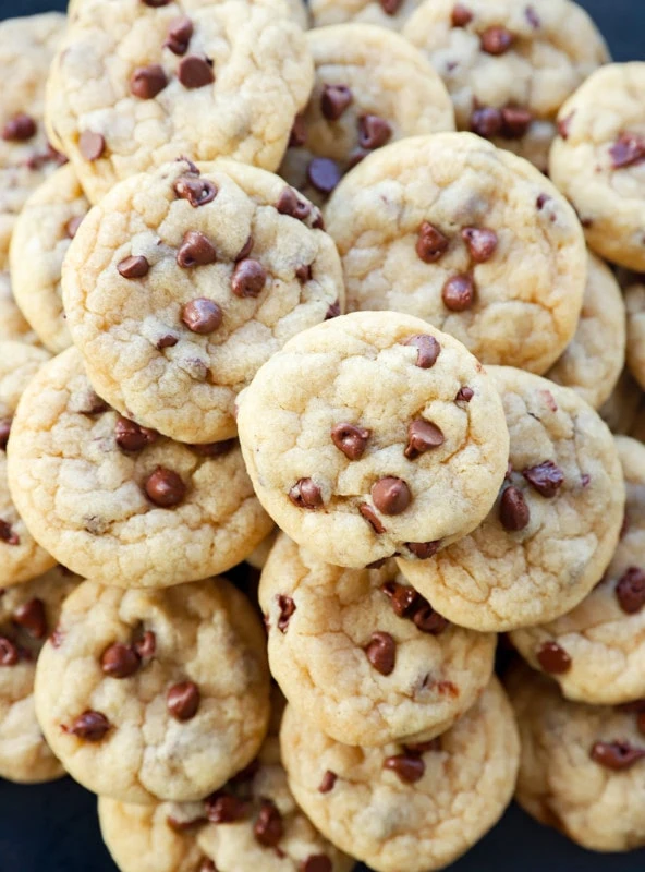 plate of tiny baked goods