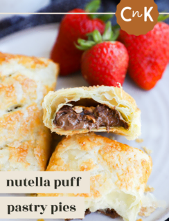Nutella Puff Pastry Pies Pinterest Image