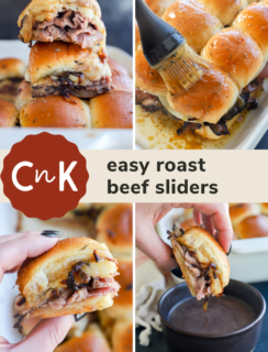 Roast beef sliders Pinterest picture