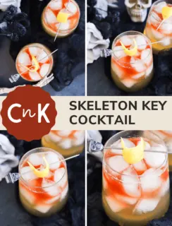 Skeleton key halloween cocktail Pinterest photo
