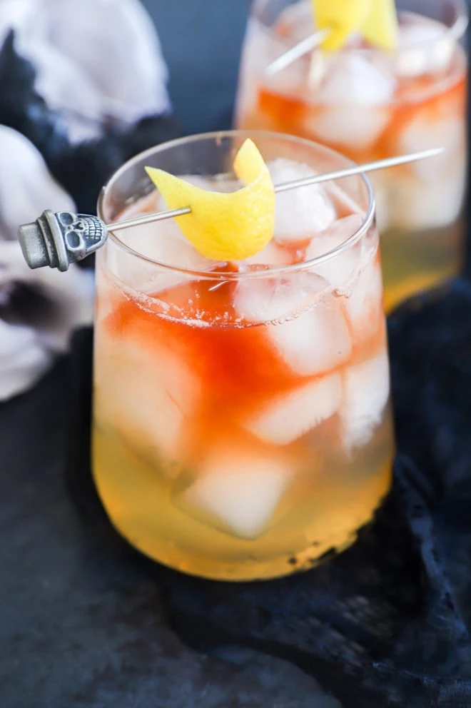 Ginger beer drink with bourbon and st germain
