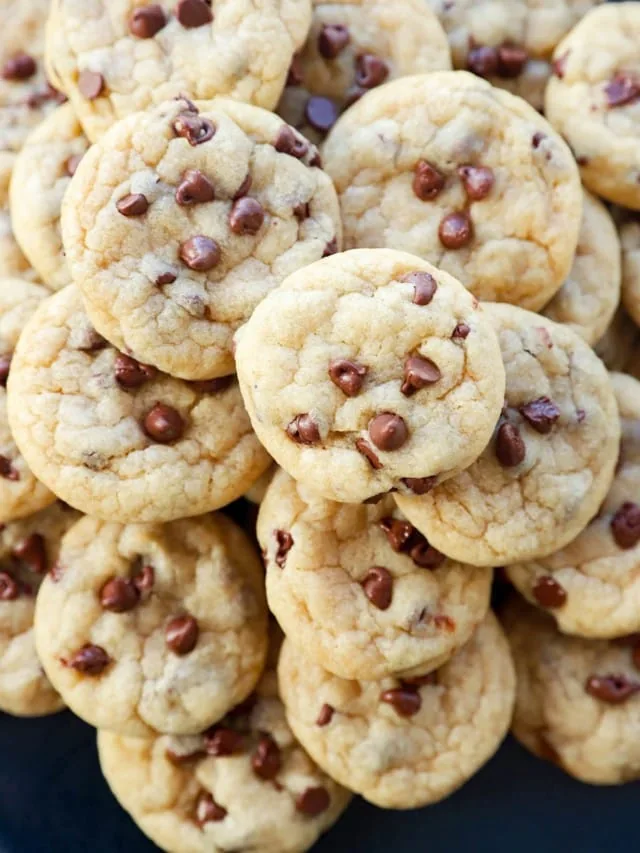 plate of tiny baked goods