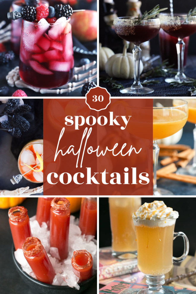 Halloween Cocktails Pinterest Image