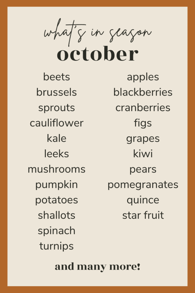 what's in season in october pinterest guide