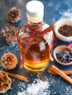 Holiday gift of infused alcohol