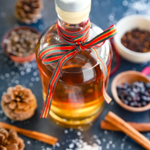 Holiday gift of infused alcohol