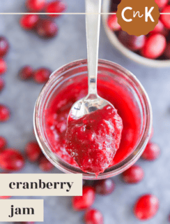 Cranberry jam Pinterest image