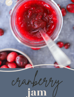 Cranberry jam Pinterest photo