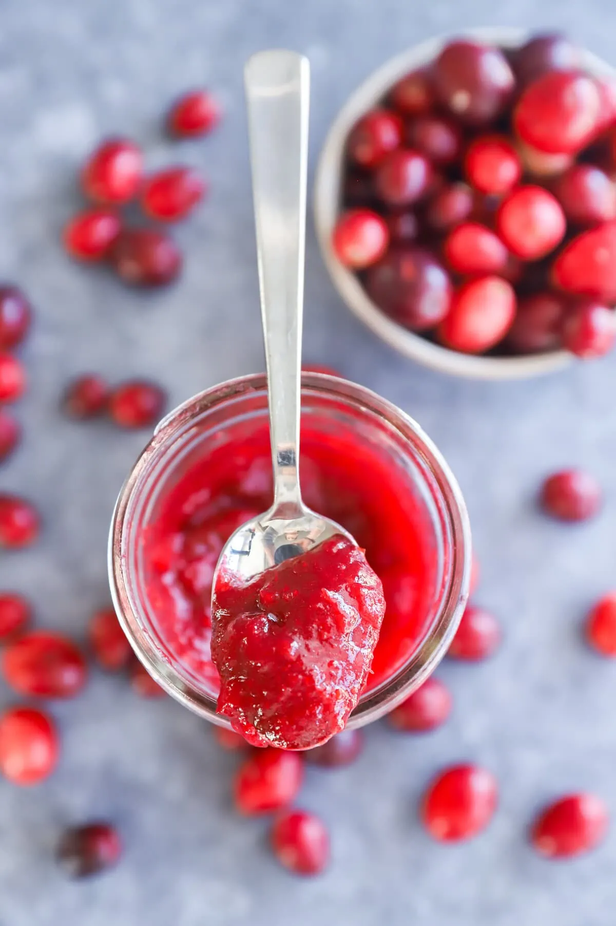 spoonful of cranberry jam