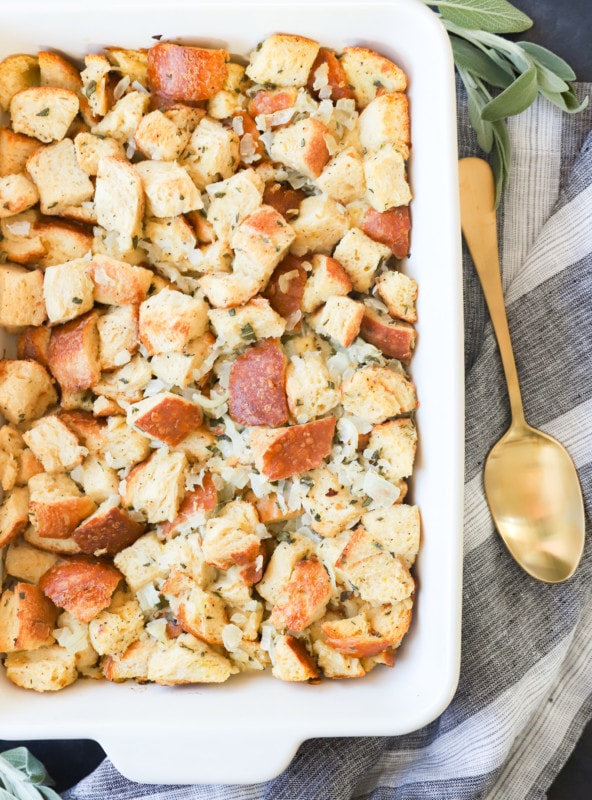 sage and onion stuffing with fresh sage