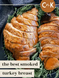 Smoked turkey breast pinterest image