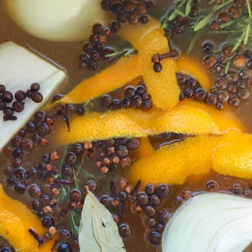 The Best turkey brine in a large pot