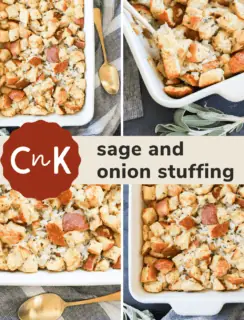 sage and onion stuffing pinterest photo