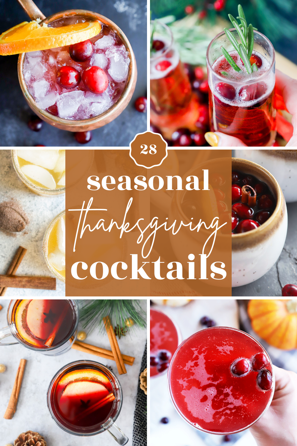 Thanksgiving cocktails pinterest image