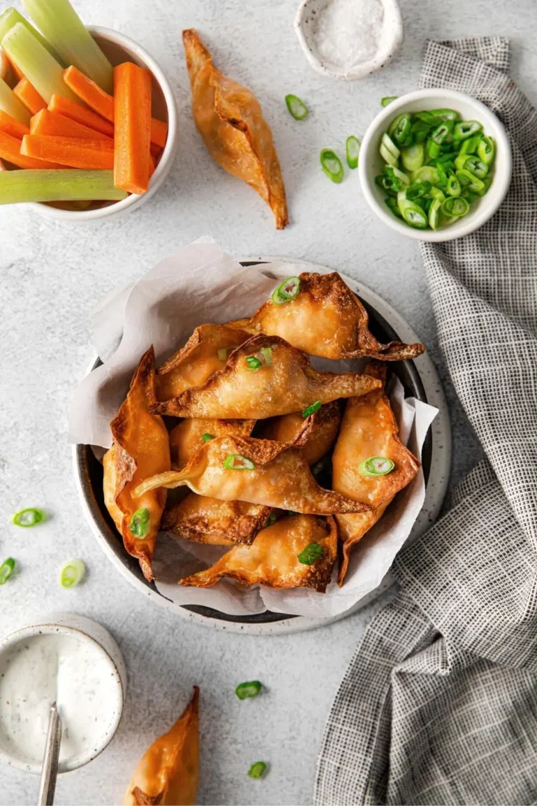 buffalo chicken wontons