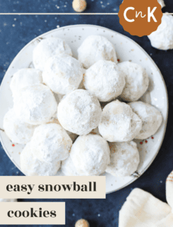 Snowball cookies Pin image