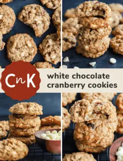 Cranberry White Chocolate Oatmeal Cookies Pinterest Picture