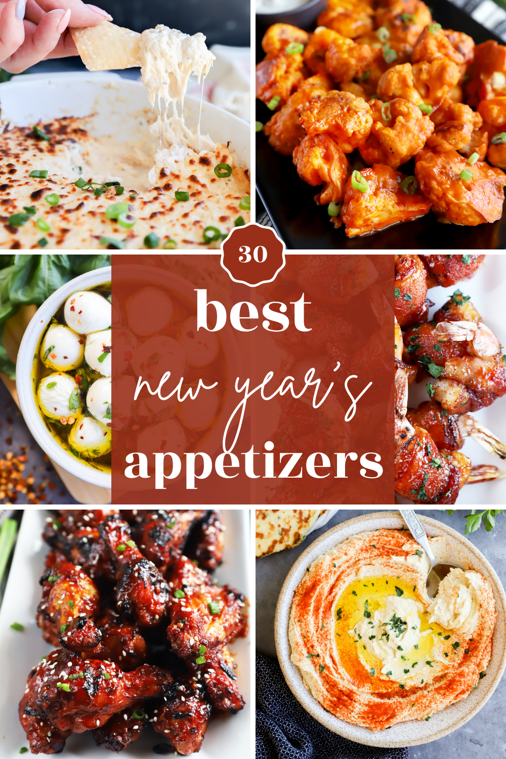 New years appetizers pinterest image