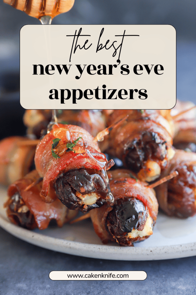 New years appetizers pinterest graphic