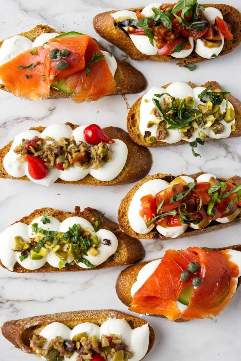 whipped ricotta crostini