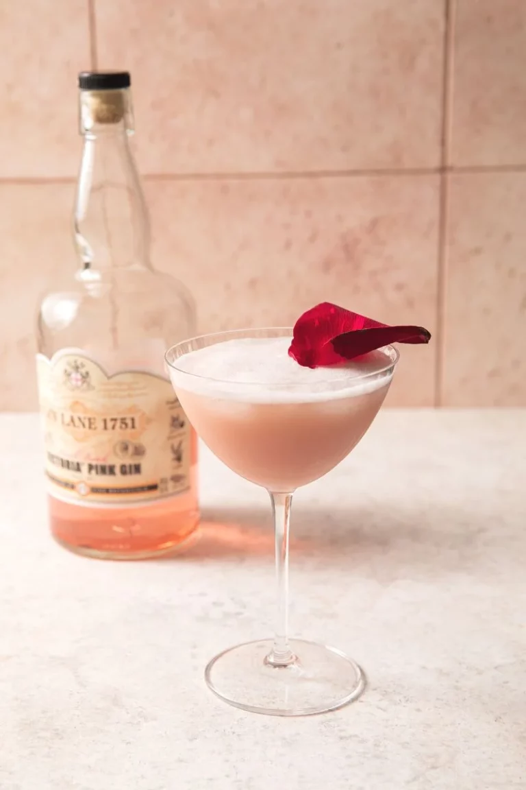 pink gin cocktail