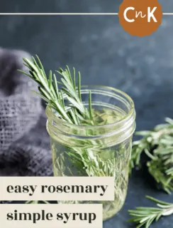 rosemary simple syrup pinterest image