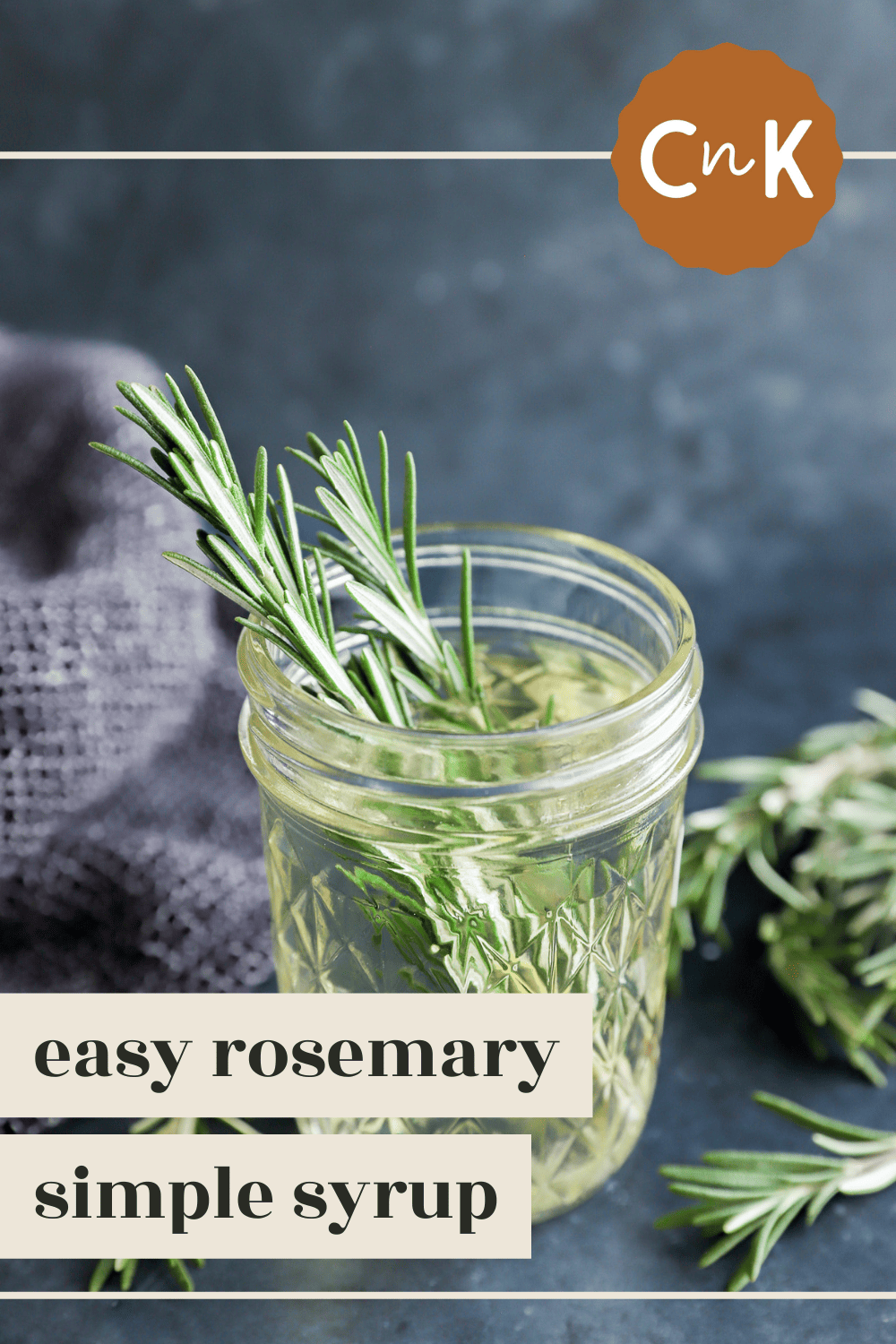 Rosemary Simple Syrup Cake 'n Knife