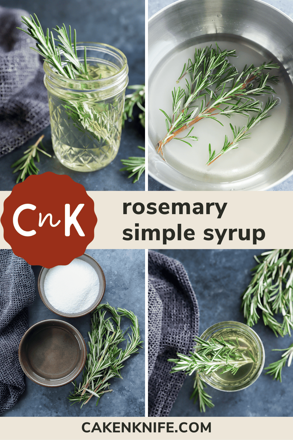 Rosemary Simple Syrup Cake 'n Knife