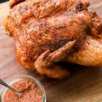 Grilled chicken with bbq chicken rub