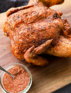 Grilled chicken with bbq chicken rub