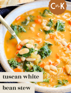 tuscan white bean soup pinterest image