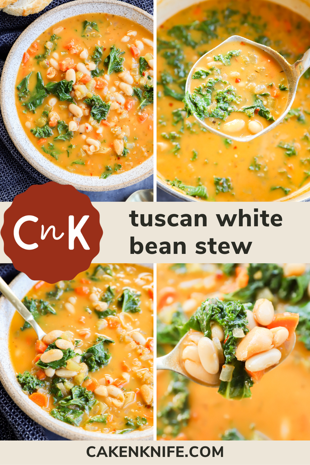 The Best Tuscan White Bean Soup | Cake 'n Knife