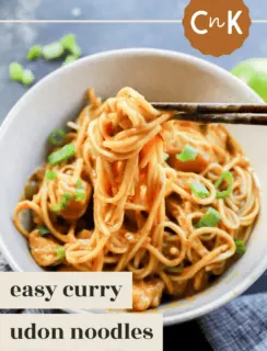 Curry Udon Noodles Pinterest Graphic