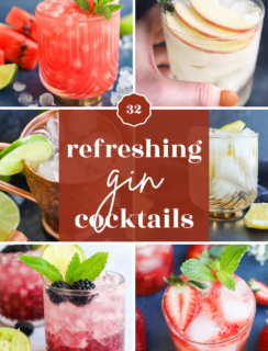 gin drinks round up pin graphic