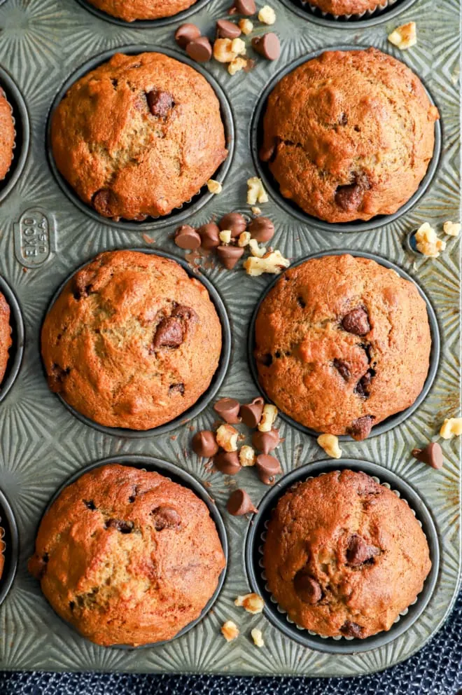 easy baked breakfast with chocolate and nuts